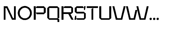 UT Sracotien Semi Expanded Font UPPERCASE