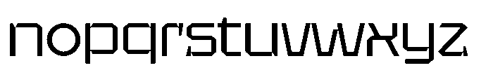UT Sracotien Semi Expanded Font LOWERCASE