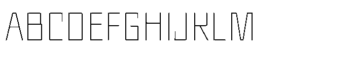 UT Sracotien Thin Font UPPERCASE