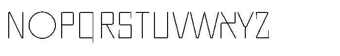 UT Sracotien Thin Font UPPERCASE