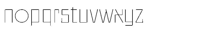 UT Sracotien Thin Font LOWERCASE