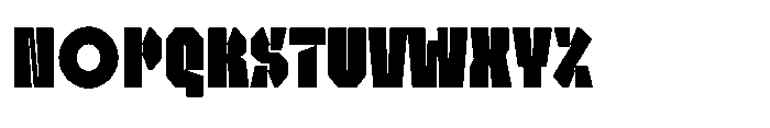 UT Sracotien Ultra Condensed Black Font UPPERCASE