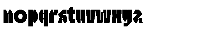 UT Sracotien Ultra Condensed Black Font LOWERCASE