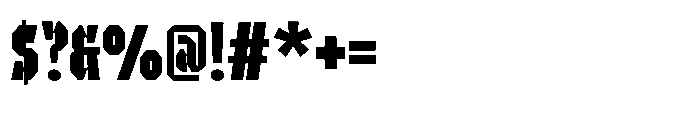 UT Sracotien Ultra Condensed Bold Font OTHER CHARS