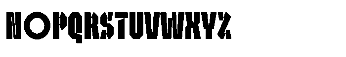 UT Sracotien Ultra Condensed Bold Font UPPERCASE