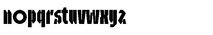 UT Sracotien Ultra Condensed Bold Font LOWERCASE