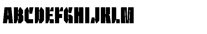 UT Sracotien Ultra Condensed Extra Bold Font UPPERCASE