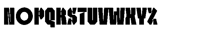 UT Sracotien Ultra Condensed Extra Bold Font UPPERCASE