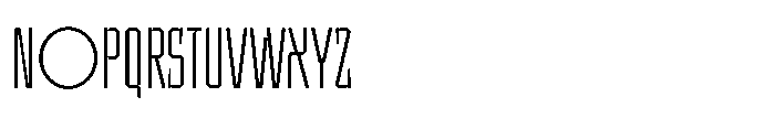 UT Sracotien Ultra Condensed Extra Light Font UPPERCASE