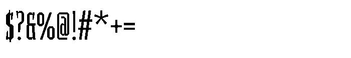 UT Sracotien Ultra Condensed Light Font OTHER CHARS