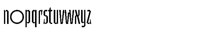 UT Sracotien Ultra Condensed Light Font LOWERCASE