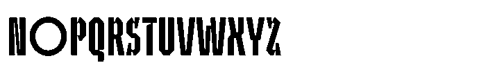 UT Sracotien Ultra Condensed Medium Font UPPERCASE