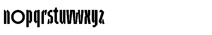 UT Sracotien Ultra Condensed Medium Font LOWERCASE