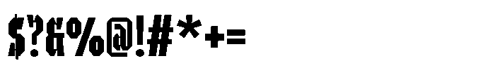 UT Sracotien Ultra Condensed Semi Bold Font OTHER CHARS
