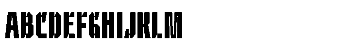 UT Sracotien Ultra Condensed Semi Bold Font UPPERCASE