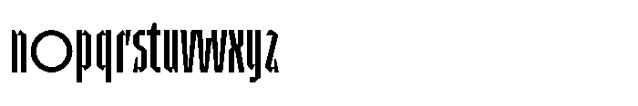 UT Sracotien Ultra Condensed Font LOWERCASE