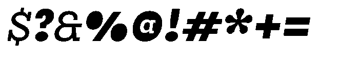 UT Symbold Oblique Font OTHER CHARS