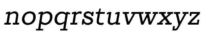 UT Symbold Oblique Font LOWERCASE