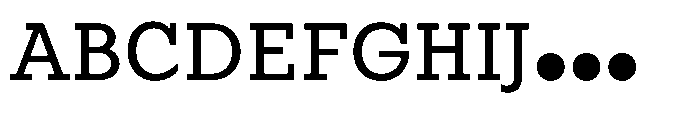 UT Symbold Regular Font UPPERCASE