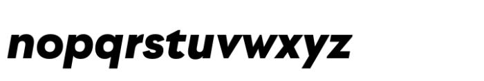 Utily Sans Black Italic Font LOWERCASE