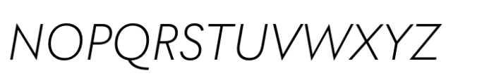 Utily Sans Light Italic Font UPPERCASE