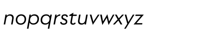 Utily Sans Regular Italic Font LOWERCASE