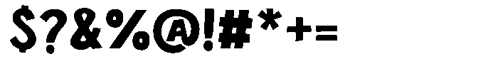 Utimate Caps Cutout Font OTHER CHARS