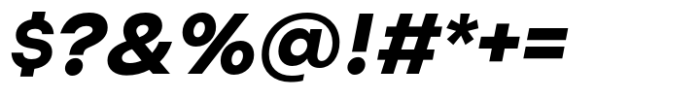 Uto Bold Italic Font OTHER CHARS