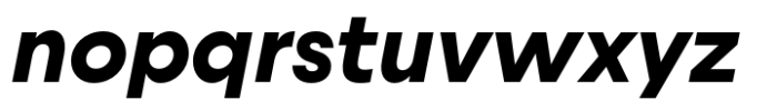 Uto Bold Italic Font LOWERCASE