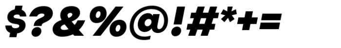 Uto Extrabold Italic Font OTHER CHARS