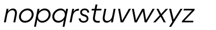 Uto Light Italic Font LOWERCASE
