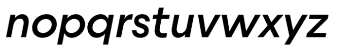 Uto Medium Italic Font LOWERCASE