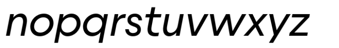 Uto Regular Italic Font LOWERCASE