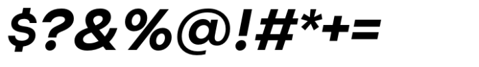 Uto Semibold Italic Font OTHER CHARS