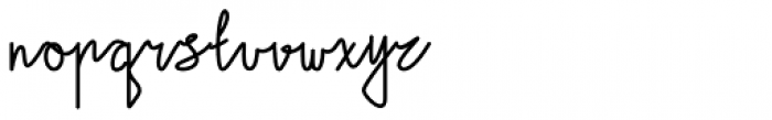 Uttarha Handwriting Bold Font LOWERCASE