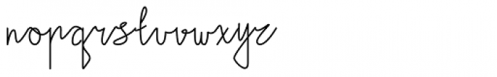 Uttarha Handwriting Regular Font LOWERCASE