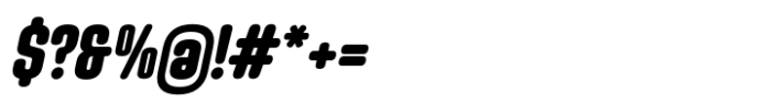 Uturna Round Black Italic Font OTHER CHARS