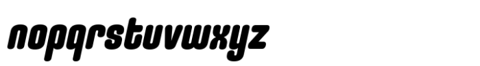 Uturna Round Black Italic Font LOWERCASE