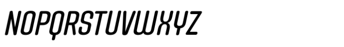 Uturna Round Medium Italic Font UPPERCASE
