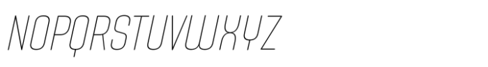 Uturna Round Thin Italic Font UPPERCASE