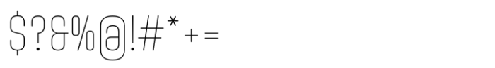 Uturna Round Thin Font OTHER CHARS