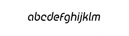 Utopy Medium Oblique Font LOWERCASE