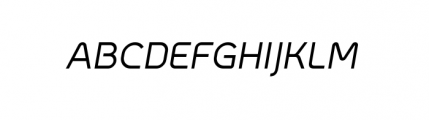 Utopy Regular Oblique Font UPPERCASE
