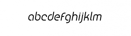 Utopy Regular Oblique Font LOWERCASE