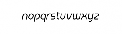 Utopy Regular Oblique Font LOWERCASE
