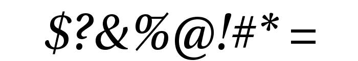 UtopiaStd-Italic Font OTHER CHARS
