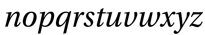 UtopiaStd-Italic Font LOWERCASE