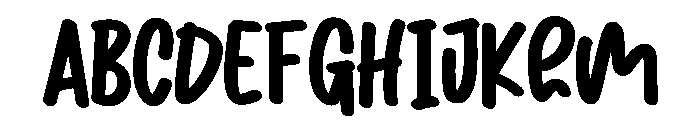 Uzuno Font UPPERCASE
