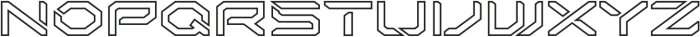 UZEE Outlined otf (400) Font LOWERCASE