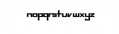 Uzi - Modern, futuristic, sans serif font Font LOWERCASE